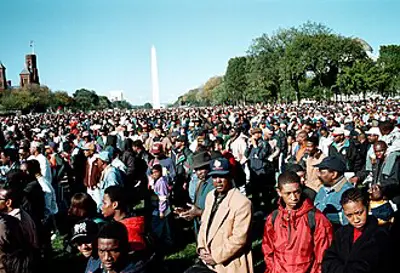 1995 the million man march takes place in washington d.c
