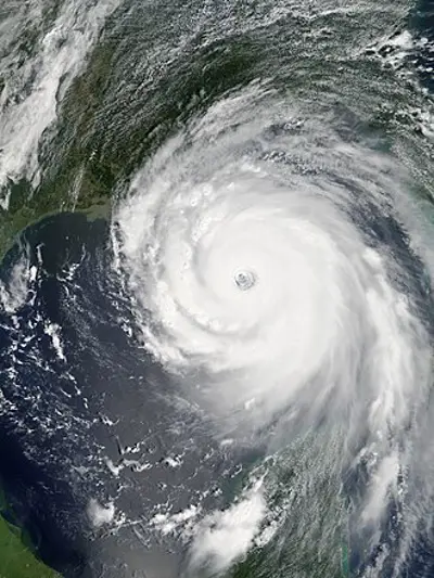 2005 hurricane katrina devastates much of the u.s