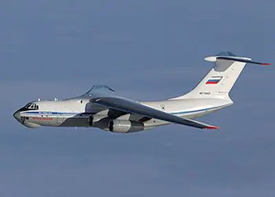 2005 two ilyushin il 76 aircraft from emercom land at a disaster 09 08