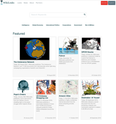 2006 wikileaks is launched