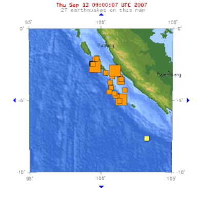 2007 two earthquakes measuring 8.4 and 7