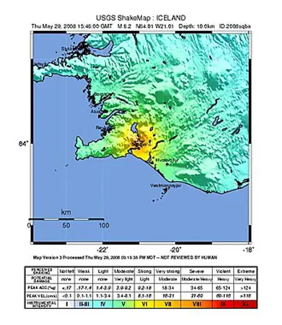 2008 a doublet earthquake of combined magnitude 6
