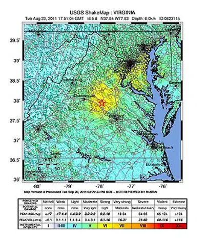 2011 a magnitude 5