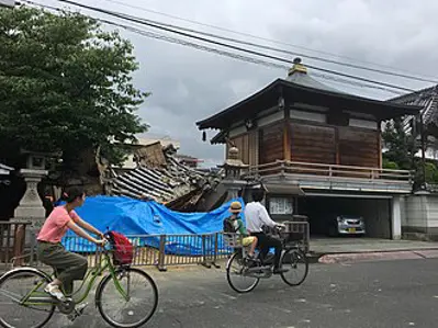 2018 an earthquake of magnitude 6.1 strikes northern osaka