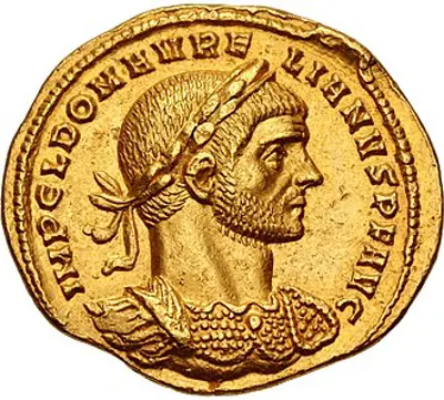 275 after the assassination of aurelian tacitus depicted was 09 25