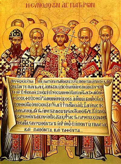 325 the original nicene creed is adopted at the first council of 06 19