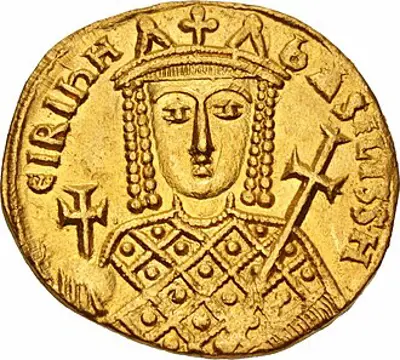 802 empress irene is deposed and banished to lesbos